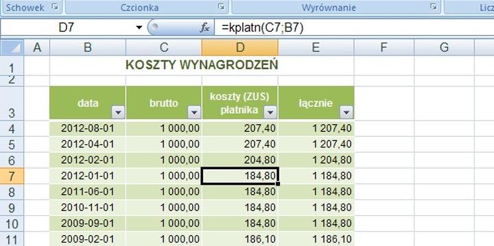 Obliczanie premii gwarancyjnej