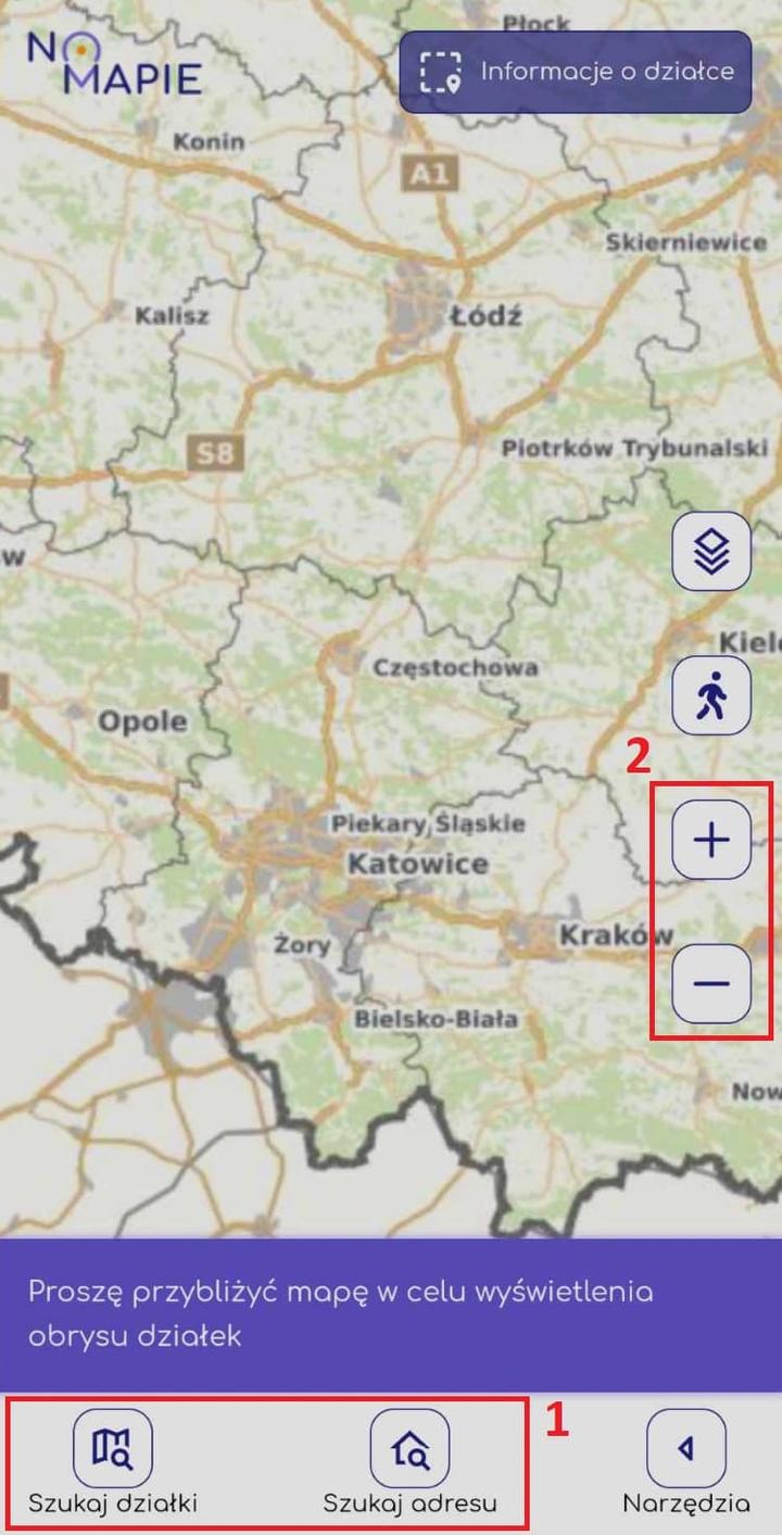 Błędy w korzystaniu z geoportalu