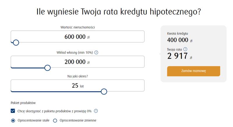 Obliczanie kredytu PKO