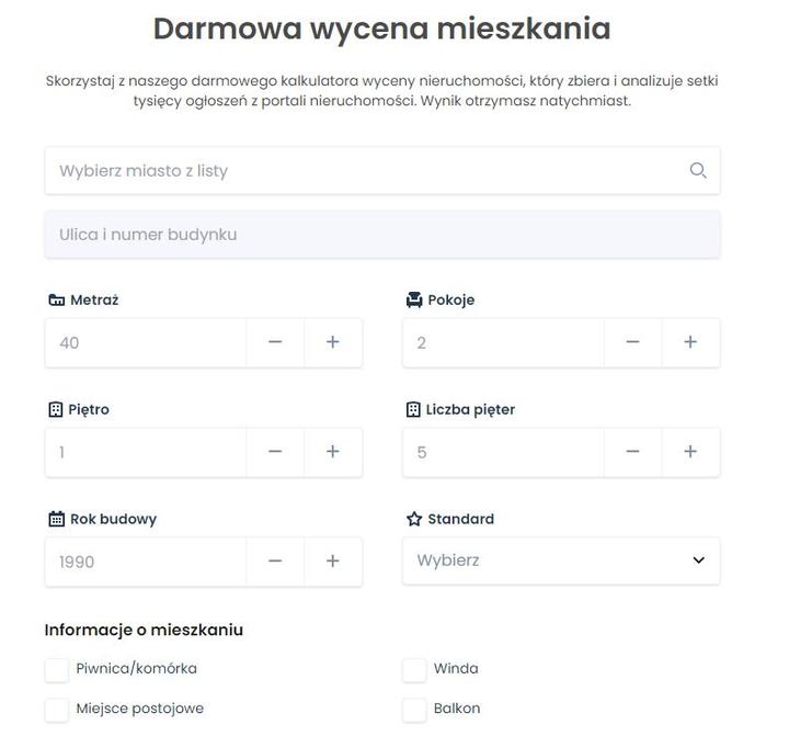 Wycena nieruchomości 2023