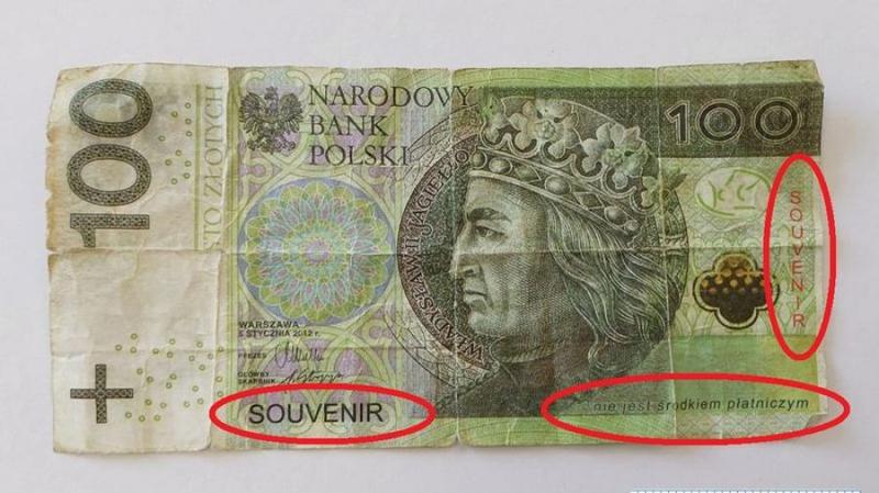 Cechy prawdziwego banknotu euro