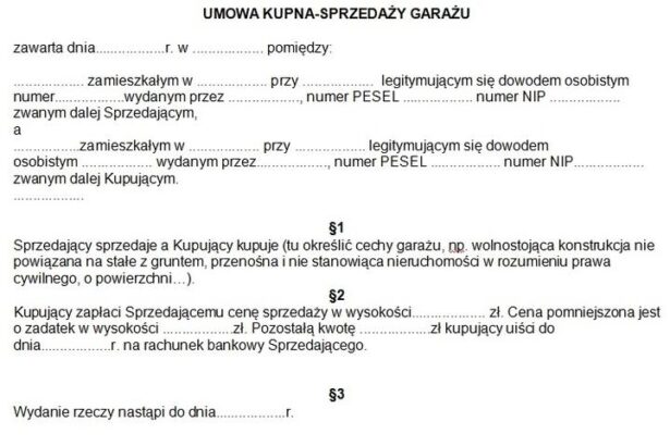 Kompletny wzór umowy najmu garażu PDF: Przewodnik po kluczowych zapisach