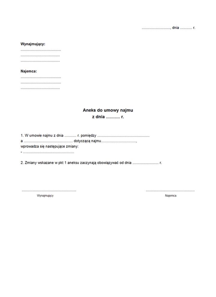 Zmiana najemcy w umowie najmu