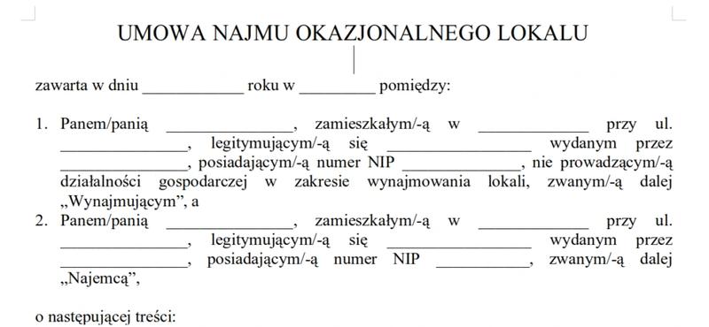 Umowa najmu okazjonalnego u notariusza – co powinieneś wiedzieć o kosztach, wzorach i dokumentach?