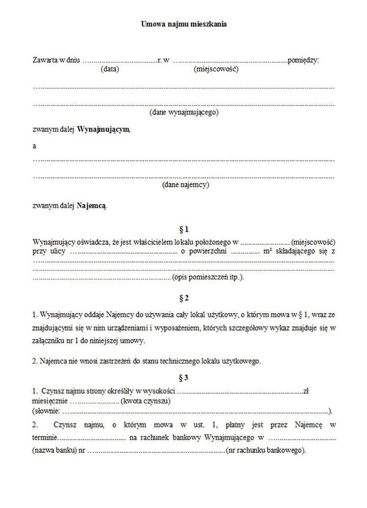 Obowiązki wynajmującego i najemcy