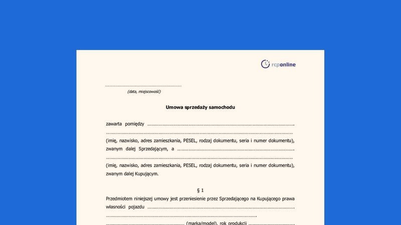 Praktyczny przewodnik: gotowa umowa zwrotu pojazdu PDF z instrukcją wypełnienia