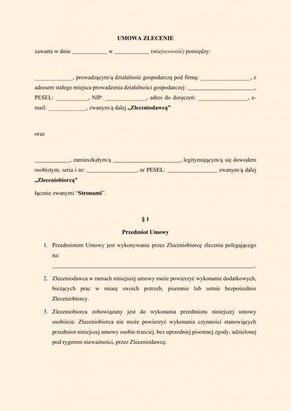 Kredyt na umowie zlecenie