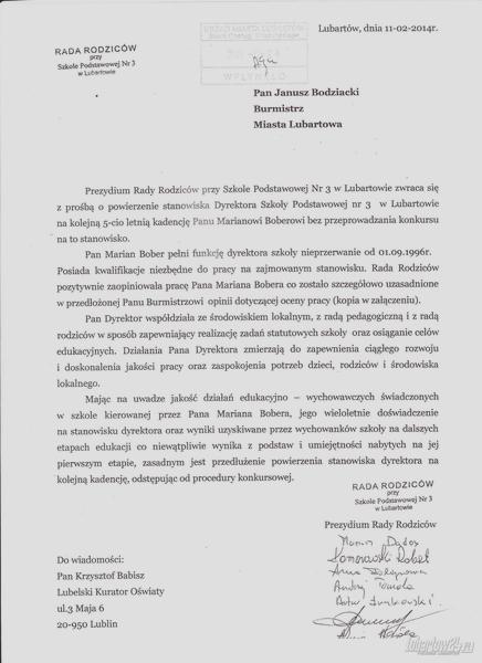 Wzór podania o pracę